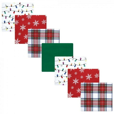 UPC: 0660168146448 | Hudson Baby Unisex Baby Cotton Flannel Receiving Blankets Bundle White Tartan One Size