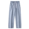 thumbnail image 6 of Sweatpants Jeans for Women Wide Leg High Waisted Baggy Pants Straight Leg Denim Pants Stretchy Trousers with Pockets Perfect for Gym Sessions Coffee Runs White M, 6 of 7