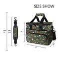 thumbnail image 3 of FORMRS Insulated Cooler Bag 24 Cans Capacity Soft Leakproof Lunch Box with Side Pockets, Forest Mushroom Pattern, 3 of 7