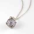 thumbnail image 3 of Women Flower Shape Pendant Necklace Chain Bottle of Diffuser Perfume Charm Light, 3 of 7