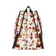 Balery Autumn Gnome Vintage Canvas Backpack for Men and Women Large