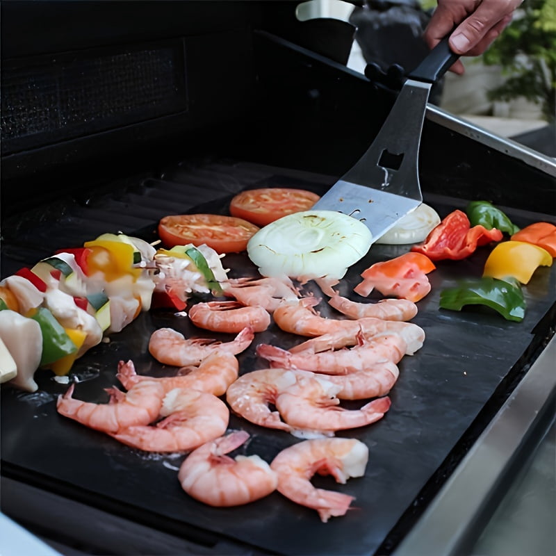 5-Pack High Heat Resistant Non-Stick Grill Mats for Oven, Microwave, Outdoor Picnic, and BBQ