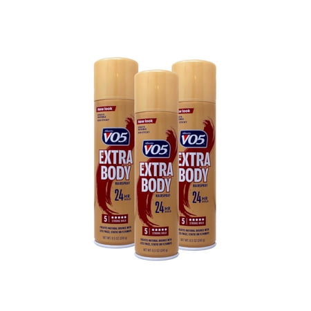 VO5 Hairspray Extra Body Crystal Clear 8.5 oz (Pack of 3)
