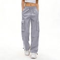2026 Summer Cargo Pants for Women With Pocket Pull Rope Breath Sports ...