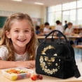 thumbnail image 4 of Kuiaobaty Daisy Bee Print Kids Backpack with Lunch Bag for Girls Insulated Lunch Box and Backpack with Bottle Holder Large Capacity School Bag Pencil Case for Travel Camping, 4 of 7