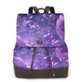 thumbnail image 1 of Fotbe Purple Bubble Abstract Art Mochila Bolso con Estampado para Mujer, Mochila Antirrobo de Nylon Impermeable, Bolsa Ligera de Hombro, 1 of 4