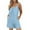 Sky Blue, variant on Akafmk Plus Size Jumpsuits for Women Summer, Casual Rompers for Women, Breathable Sports Solid Color Suspender Romper Jumpsuit Shorts Loose Fitting Overalls