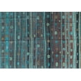 thumbnail image 1 of Ahgly Company Indoor Rectangle Abstract Light Blue Contemporary Area Rugs, 2' x 5', 1 of 4