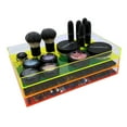 thumbnail image 4 of OnDisplay Electric Neon Luxe Clear Acrylic Stackable Cosmetic/Jewelry Tray - Neon Pink/Orange, 4 of 5