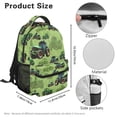 thumbnail image 7 of Jeiento Kids School Backpack, Water-Resistant Lightweight Bookbag with Adjustable Straps, Multiple Organizer Pockets for Boys Girls, 16 Inch for Elementary School, Green Tractor, 7 of 7
