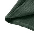 thumbnail image 6 of CPNG Toddler Baby Girls Cotton Linen Summer Top Solid Color Crew Neck Short Sleeve Button T Shirt Children Casual Top(Blackish Green,18-24 Months), 6 of 8