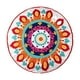 thumbnail image 1 of Funda de Cojín de puf bohemio Sunnimix Mandala decorativa 45cm Rojo Naranja Blanco, 1 of 8