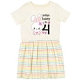 thumbnail image 3 of Inktastic Somebunny is Four 4th Birthday Bunny Girls Toddler Dress, 3 of 5