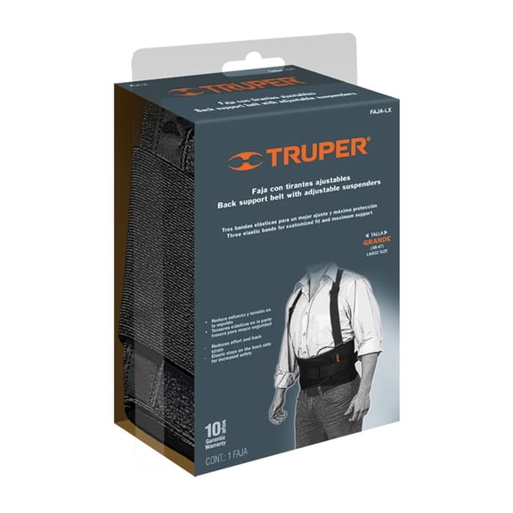 Faja Truper  con Tirantes Ajustables