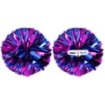 thumbnail image 1 of Uxcell 2 Pcs Pompones de Animación Metálicos de 12" con Anillos de Mango para Baile y Animación Fucsia Azul, 1 of 6