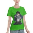 thumbnail image 2 of T-Shirt Basique à Manches Courtes pour Femmes Attaquant le Géant Levi Ackerman, 2 of 6
