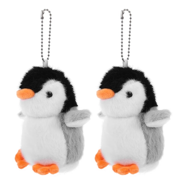 llaveros de pingüino de peluche, colgante de pingüino de peluche para bolso, adorno colgante de pingüino de peluche