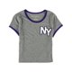 thumbnail image 1 of Camiseta adornada Aeropostale NY Varsity Mujer Gris Grande, 1 of 2