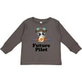 thumbnail image 3 of Inktastic Boys Future Pilot Panda Boys Long Sleeve Toddler T-Shirt, 3 of 5
