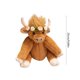 thumbnail image 3 of Juguetes de piscina, juguetes para bebés, juguetes para niños pequeños, vaca de las Tierras Altas de Escocia realista, peluche articulado con pelo largo, muñeca de tela, 3 of 6