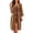 Aztec Tribal Stripes, variant on Abstract Skull Nightgowns for Women Long Towel Robes V Neck Loose Fit Bathrobe Lightweight Casual Loungewear