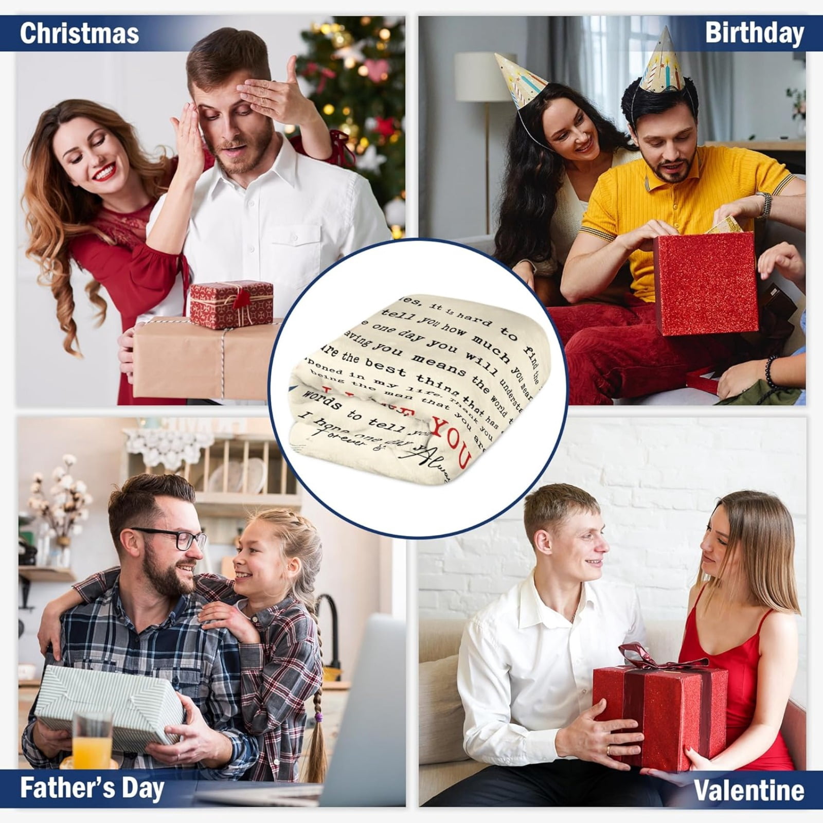 50x60in Anniversary Wedding Gifts for Women - I Love You More Soft Fleece Throw Blanket - Birthday Gifts for Girlfriend Boyfriend Him Her, Wife Husband Gift Ideas, Couple Blanket