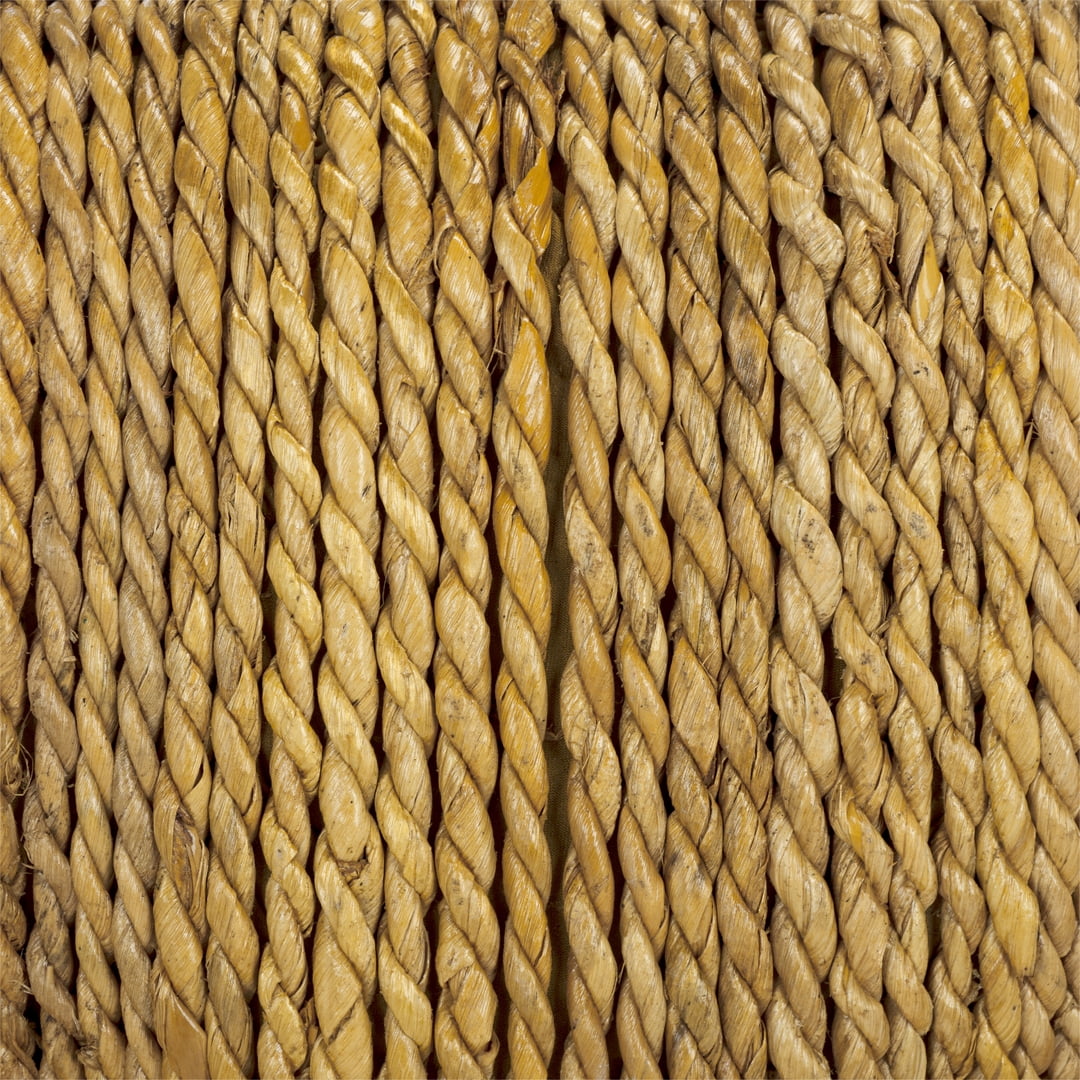 Safavieh Couture Donnabella Woven Abaca Ottoman, Natural