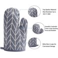 thumbnail image 2 of Dalrosia Cotton Oven Mitts Heat Resistant Non-Slip Kitchen Mitts with Soft Quilted Liner for Cooking Pot Holder, BBQ, Grilling, Microwave, Oven and Baking Gloves, 2 of 6