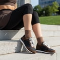 thumbnail image 5 of Cushionaire Kicks Fashion Sneakers for Women - Lightweight Non-Slip Lace Up Spring Shoes with Memory Foam Insole and Tread Outsole, 5 of 17