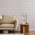 thumbnail image 3 of Tempaper Lattice Mauve Peel and Stick Wallpaper, 20.5" x 16.5', 3 of 6