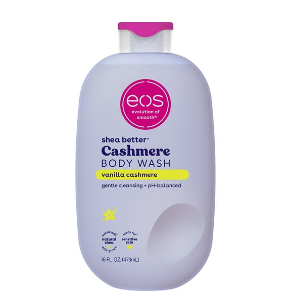 eos Shea Better Vanilla Cashmere Body Wash - Vanilla Cashmere, Creamy Gel Formula, Hyrdration for Dry Skin, 16 fl oz