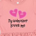 thumbnail image 4 of Inktastic My Godmother Loves Me Hearts Girls Toddler Dress, 4 of 5
