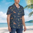 thumbnail image 5 of Daiia Cartoon Deers Hawaiian Shirt for Men Gentle Cotton Regular Short Sleeve Casual-XX-Large, 5 of 9
