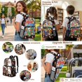 thumbnail image 5 of ZUXONGSY Soccer Print sStadium Approved Clear Backpack Set, 3 Piece Heavy Duty Transparent Bags with Lunch Bag & Pencil Case, for Concerts, Sports, Work, School, 5 of 5