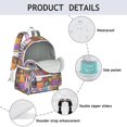thumbnail image 4 of Pioneer Flower Backpack for School,Cute School Bag,Schoolbag with Adjustable Shoulder Straps & Padded Back,13.4"x11"x4.7", 4 of 6