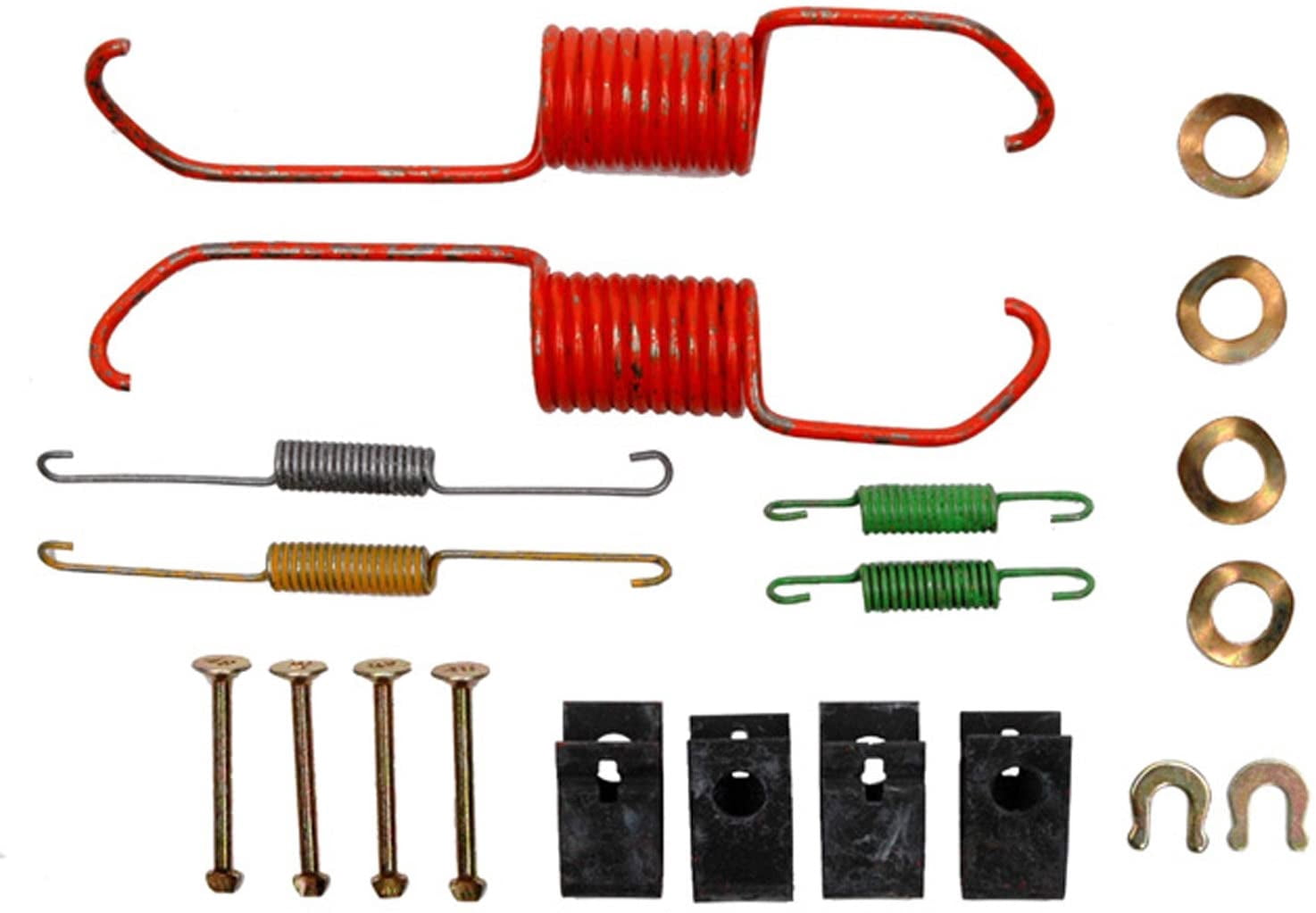 ACDelco Gold 18K706 Rear Drum Brake Spring Kit - Includes Springs, Pins, Retainers & Washers, OE Replacement