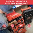 thumbnail image 3 of Patas de montaje Naerza, paquete de 16 para Milwaukee Packout, 3 of 6