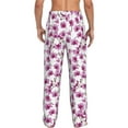 thumbnail image 3 of Goofa Orchids Flowers Printed Soft Pajama Pants for Men, Wide Leg Comfy Casual Lounge Yoga Pants-Medium, 3 of 9