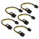 thumbnail image 3 of Cable Adaptador De Tarjeta Gráfica, Práctico Cable De Tarjeta Gráfica Estable De 5 Piezas Para Computadora ANGGREK 6pin to 8pin Adapter, 3 of 8