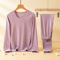 thumbnail image 2 of Women's Autumn Winter Warmth Enhancing Sweater And Long Pants Set With For Extra Insulation, 2 of 5