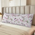 thumbnail image 4 of KLL Ultra Soft Microfiber Body Pillow Cover/Pillowcases 20"x54" with Hidden Zipper Closure-Orchids Flowers, 4 of 5