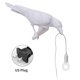 thumbnail image 1 of Aplique de pared Resina para el hogar Lámpara de pared de pájaro Sala de estar Lámpara de enchufe E14, Izquierda de pájaro, Blanco, Enchufe de EE. UU., Aplique de pared Advancent HA003392-11B, 1 of 7