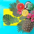 thumbnail image 5 of Set Of 60 Artificial Tropical Palm Leaves, Monstera Leaves With Stems, 5 of 5