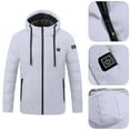 thumbnail image 4 of Avamo Man USB Heated Jacket,Lightweight Hooded Heated Coat,Full-Zip Long Sleeve Heated Outwear,Winter Outdoor Warm Electric Heating Jacket Coat Outwear Clothing With Power Bank, 4 of 10