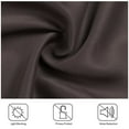 thumbnail image 6 of Unique Bargains Blockout Window Darkening Gorgeous Grommet Curtain Panels Set of 2 Brown 42" x 84", 6 of 8