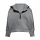 thumbnail image 4 of Cowsor Cute Hoodie for Teen Girls Trendy Solid Color Preppy Hooded Sweatshirts Kids Pullover Long Sleeve School Outfits, 4 of 7