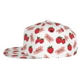 thumbnail image 3 of Balery Baseball Cap Flat Bill Hats for Men Adjustable Size for Running Workouts and Outdoor Activities All Seasons Dad Hat(Strawberry ), 3 of 9