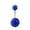 dark blue, variant on Navel Belly Button Ring Crystal Flower Dangle Bar Barbell Body Piercing Jewelry!-dark blue