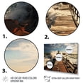 thumbnail image 3 of Designart "Edge of the Piers I" Coastal Pier Floater Framed Canvas Wall Art, 3 of 7