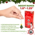 thumbnail image 4 of Mini Adornos Navideños De Resina, Juego De 24 - Decoraciones Navideñas Rústicas - Pequeños Adornos Para Árboles De Navidad En Miniatura - Papá Noel, Muñeco De Nieve, Ángel De Jengibre - ¡Pequeñas Deco, 4 of 5